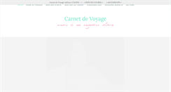 Desktop Screenshot of carnetdevoyage.it