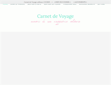 Tablet Screenshot of carnetdevoyage.it